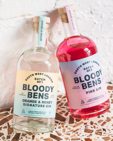 Double Gin Pack: A bottle of Signature Gin and Pink Gin - BloodyBens