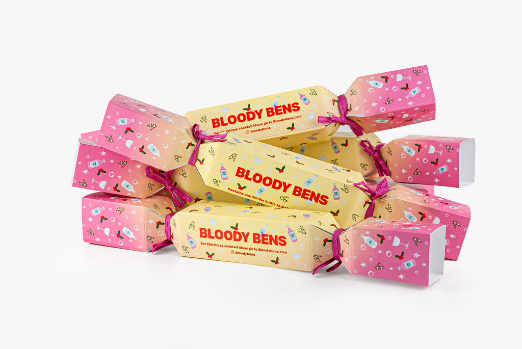 Gin filled Christmas Crackers - BloodyBens