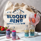 Beach & Park ready; Mini Signature & Pink Gin Pack with Beach Bag - BloodyBens