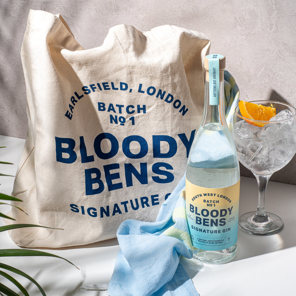 Bloody Bens Signature Gin with Mallorca Beach Bag - BloodyBens